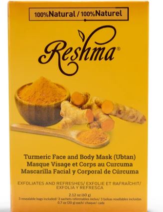 RESHMA TUMERIC FACE AND BODY MASK
Sareya Beauty Supply store in Calgary AB Canada
SKU: 856137007647